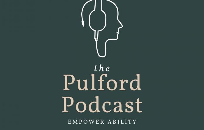 This image shows the podcast logo. It's a person wearing headphones