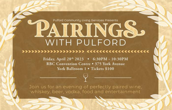 graphic of pairings with pulford ticket
